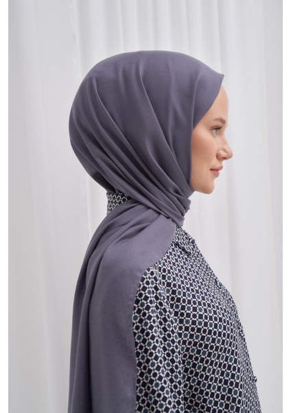 Şantuk Çift Taraflı Ipekli Şal Gri