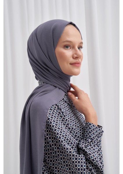 Şantuk Çift Taraflı Ipekli Şal Gri modelleri