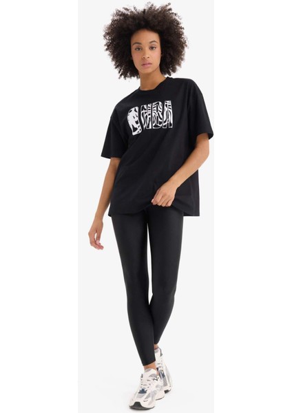 Fit Nba Wordmark Oversize Geniş Kalıp Bisiklet Yaka Kısa Kollu Tişört B3961AX25SP fiyatları