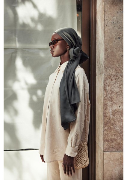 Şantuk Çift Taraflı Ipekli Şal Haki fiyatları