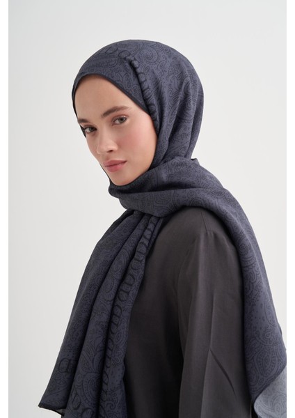 Elenora Monogram Floş Şal Füme modelleri