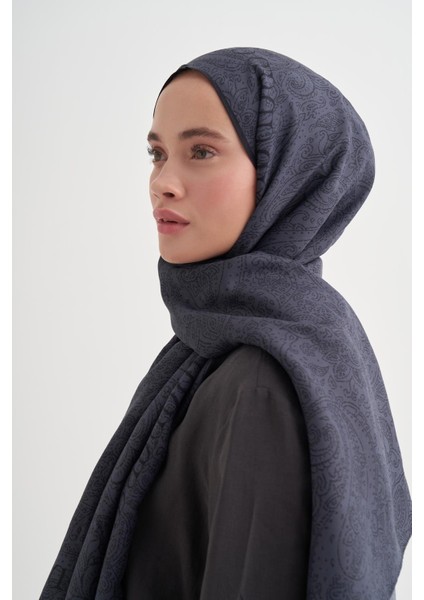 Elenora Monogram Floş Şal Füme fırsatları