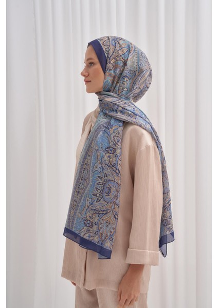 Nilla Pamuklu Şal Cappadocia Mavi modelleri