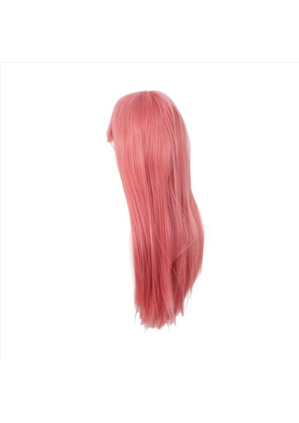80CM Uzunluğunda Düz Cosplay Peruk Çok Renkli Isı Tam Esnek Peruklar (Pembe) (Yurt Dışından) fiyatları
