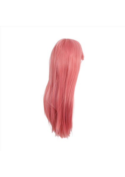 80CM Uzunluğunda Düz Cosplay Peruk Çok Renkli Isı Tam Esnek Peruklar (Pembe) (Yurt Dışından) modelleri
