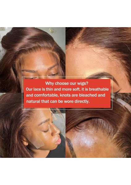 14 Inç Koyu Kahverengi Bob Wig Insan-Saç Ön Dantel Peruk Kadın Peruk Için Düz Sentetik Peruk (Yurt Dışından) fırsatları