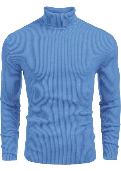 Erkek Boğazlı Slim Fit Triko Kazak – Basic Esnek Kışlık Model fiyatları