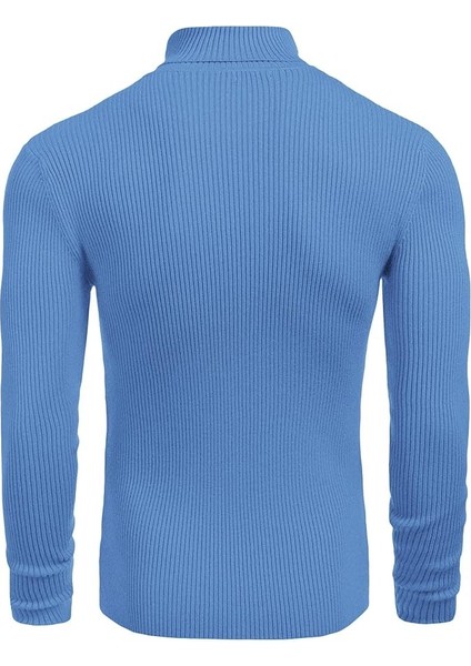 Erkek Boğazlı Slim Fit Triko Kazak – Basic Esnek Kışlık Model modelleri