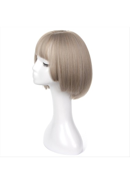 Wıg Bob Bobo Wıg Kadınlar Için Doğal Görünümlü Kısa Bob Peruk Günlük Kore Için Yeni Başlayanlar Için Düz Peruk Gri (Yurt Dışından) modelleri