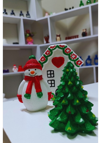 Kış Masalı – El Boyama Dekor Seti (3’lü Set)