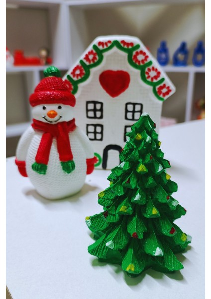 Kış Masalı – El Boyama Dekor Seti (3’lü Set) fiyatları