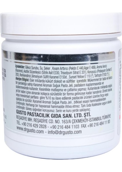 Karamelli Jöle 250 G – Pasta, Tatlı ve Cheesecake Üzeri Parlak Kaplama Sosu modelleri