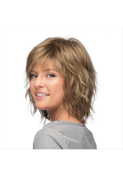 Avrupa ve Amerikan Tarzı Peruklar Saç Gradyan Rengi Kısa Saç Kimyasal Fiber Peruk Kadın Perukları Patlamalar (Yurt Dışından) fırsatları