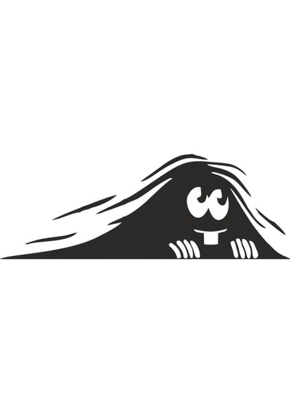 Tavşan Dişli Hayalet Sticker 10 x 4 cm