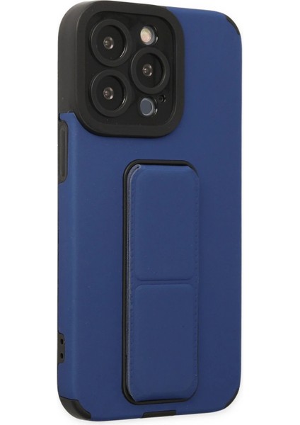 iPhone 14 Pro Kılıf Mega Standlı Silikon - MAVI-(5796) - X446I480-R98446 indirimleri