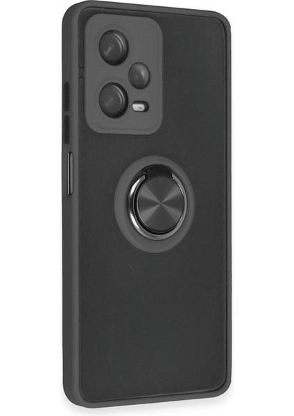 Xiaomi Redmi Note 12 5g Kılıf Montreal Yüzüklü Silikon Kapak - SIYAH-(5796) - X854I600-R47854 fiyatları