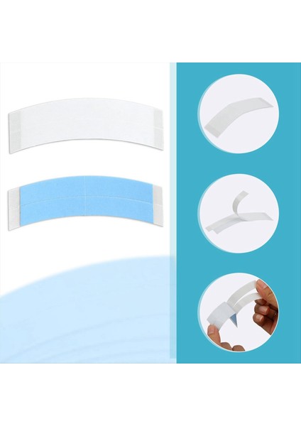 36 Pcs Wıgs Dantel Bant Çift Yan Saç Mavi Mavi Hafif Soyun (Yurt Dışından) fırsatları