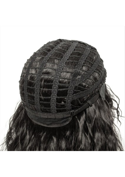 Erkek Peruklar Punk Sarkık Erkek Sıcaklık Fiber Kaya Cosplay Kostüm Parti Için Uzun Kıvırcık Peruk Açık Altın ve Kahverengi (Yurt Dışından) modelleri