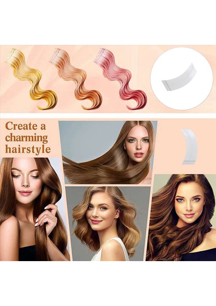 108PCS Sabit Saç Çift Bant Yapıştırıcı Saç Uzatma Şeritleri Toupees/dantel Peruklar Için Su Geçirmez Slitting Hattı (Yurt Dışından) modelleri