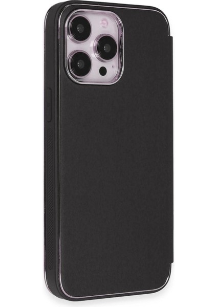 iPhone 13 Pro Kılıf Dolpin Kapaklı - SIYAH-(5796) - X663I582-R19663 modelleri