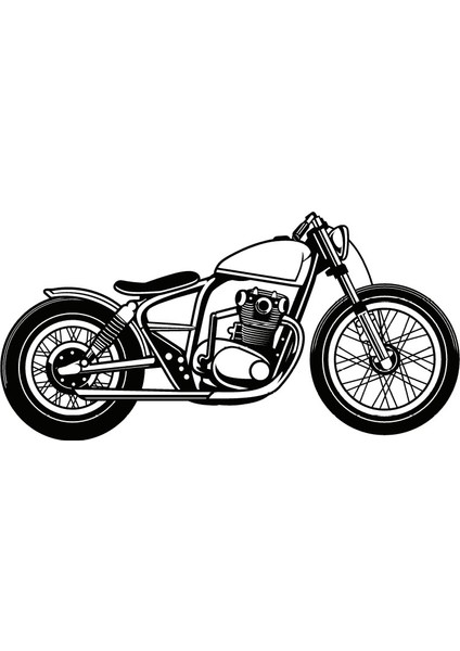 Klasik Motosikletler Model 10 Oto Özel Yeni Sticker 25 x 12 cm