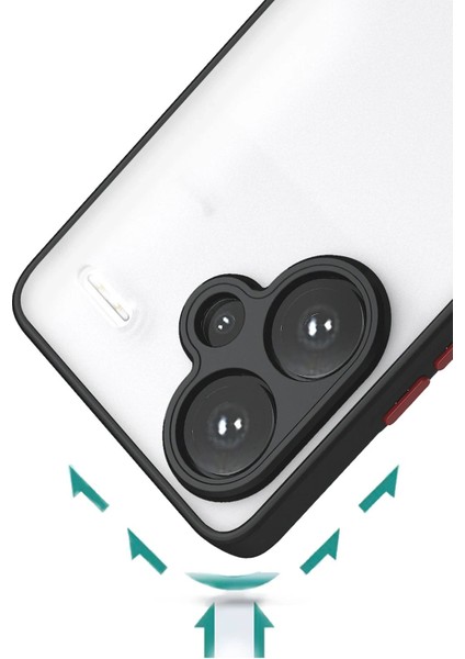 Xiaomi Redmi Note 13 Pro Plus Kılıf Montreal Silikon Kapak - SIYAH-(5796) - X983I500-R24983 modelleri