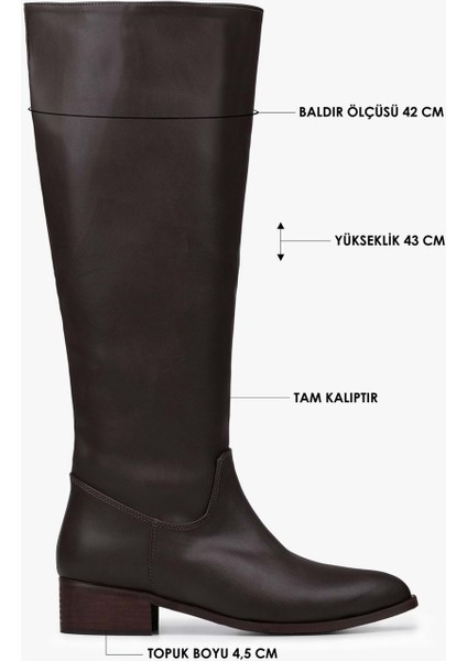 Kadın Erica Kahve Cilt Kovboy Çizme fiyatları