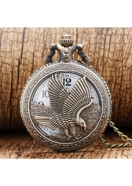 Retro Kartal Kabartmalı Quartz Köstekli Saat indirimleri