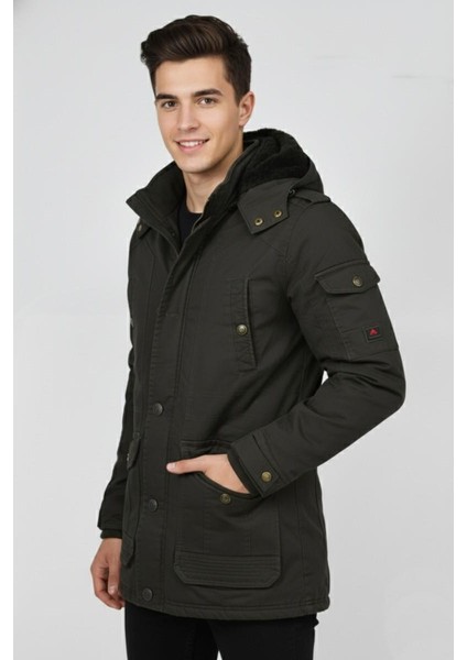 Erkek Spor Kanvas Kapüşonlu Parka M2585 BGL-ST04915 fiyatları