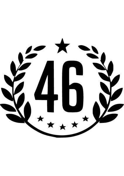 46 Duvar Dekor Sticker 40 x 32 cm