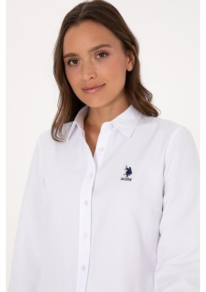 WOX025K U.s Polo Assn. Kadın Uzun Kol Gömlek 2230195 Beyaz indirimleri