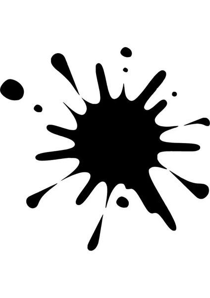 Sıçrama Boya Duvar Dekor Sticker 40 x 40 cm