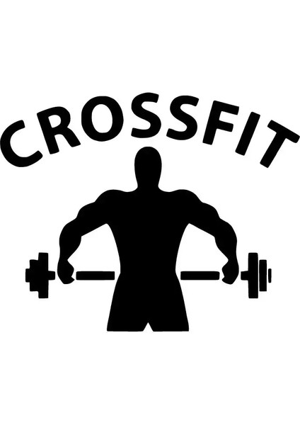 Halter Sporcusu Oto Özel Yeni Sticker Siyah 30 x 24 cm