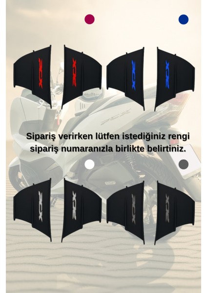 Honda Pcx Winglet – Aerodinamik Kanat | 4 Renk Seçeneği Scooter Aksesuarı