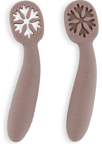 Babyjem Silikon Ikili Ilk Kaşığım Gri