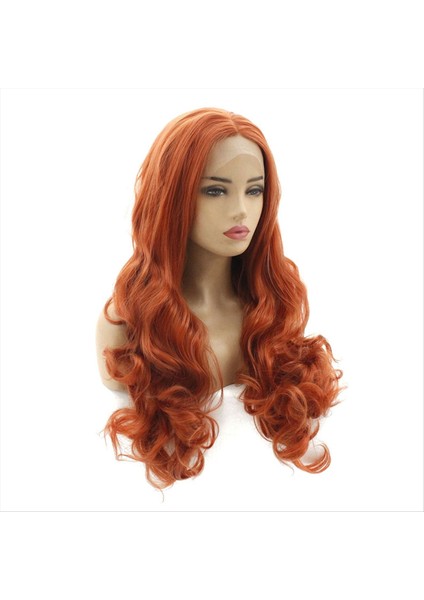 24 Inç Dantel Ön Peruk Sapık Düz Insan Saç Hissi Sentetik Peruk Doğal Uzun Dalgalı Rulo Peruk (Yurt Dışından) fırsatları