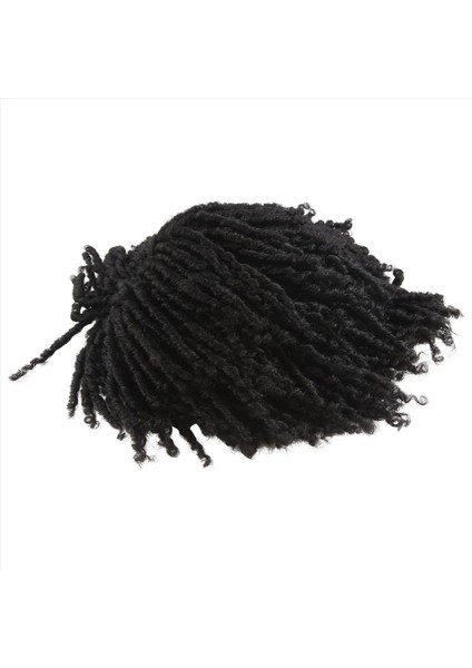 Afrika Içi Boş Kirli Örgülü Peruk Kimyasal Fiber Kısa Kıvırcık Saç Kirli Örgülü Peruk Kadınlar Kadınlar Için Siyah Dreadlock Peruk (Yurt Dışından) modelleri