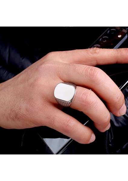 925 Ayar Gümüş Otantik Model Erkek Yüzük