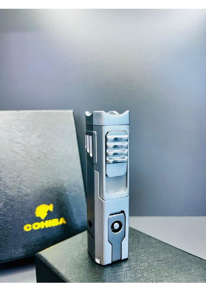 3 Torch Pürmüz Alevli Puro Sehpası ve Delicili Özel Üretim Profesyonel Çakmak fırsatları