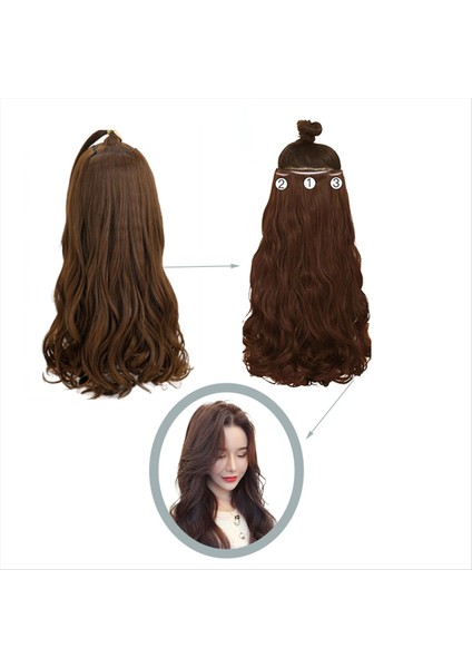 55CM Kalınlaşmış Üç Parçalı Peruk Seti Büyük Dalgalı Uzun Kıvırcık Peruk Sıcaklıklı Saç Teli Peruk Doğal Siyah Uzun Dalgalı Rulo (Yurt Dışından) fırsatları