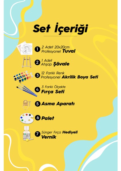 Kız Çocuk Boyama Seti Şövalehediyeli Sayılarla Boyama Seti fiyatları