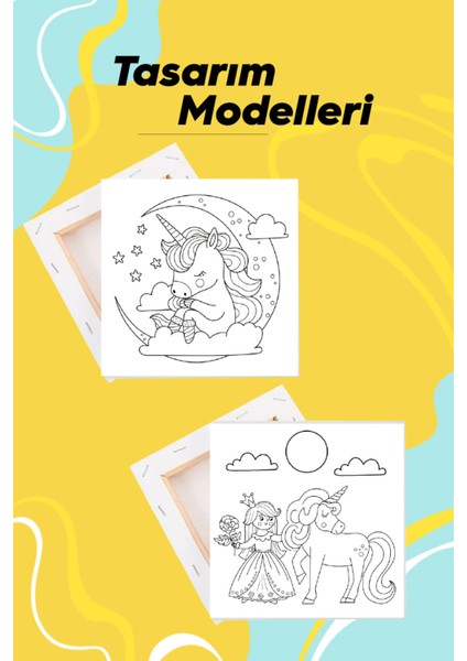 Kız Çocuk Boyama Seti Şövalehediyeli Sayılarla Boyama Seti modelleri