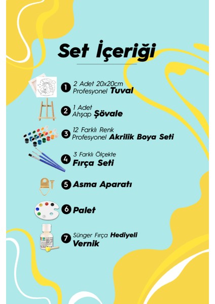 Erkek Çocuk Boyama Seti Şövale Hediyeli Sayılarla Boyama Seti fiyatları