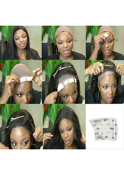 36PC/BAG Uultra Huld Wig Bant Çift Yapışkan Saç Uzatma Bant Şeritleri Toupee Dantel Ön Peruk Filmi Için Su Geçirmez (Yurt Dışından)