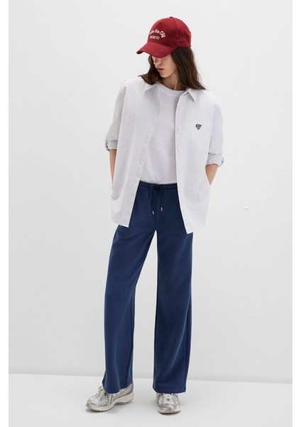 Kadın Mavi Çizgili Gömlek 1211420-91460