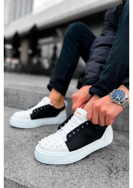 CH169 - CBT Thorn Erkek Ayakkabı BEYAZ/SIYAH fırsatları