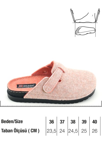 Kadın Kışlık Rahat Taban Cırtlı Ayarlanabilir Keçe Ev Bahçe Terlik fiyatları