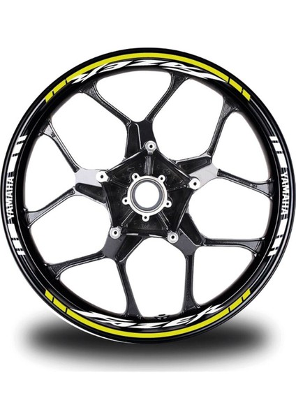 2017 Mat Siyah Yamaha YZF-R25 Orjinal Sticker Modeli