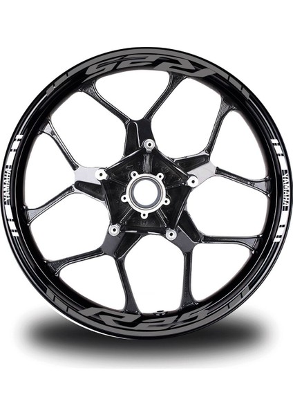 2019-2020 Yamaha Yzf R25 Kırmızı- Beyaz Punisher Sticker Etiket