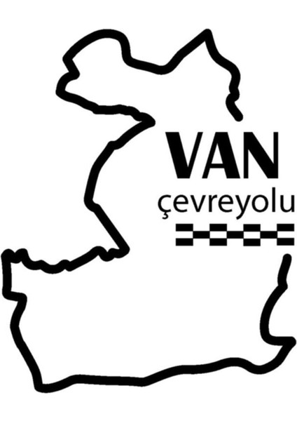 Van Çevreyolu Özel Yeni Sticker 12*9 cm